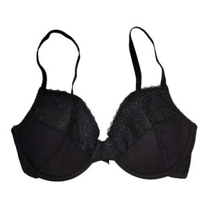 Womens Simply Vera Vera Wang size 36D, black bra, excellent condition!